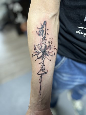 水墨纹身 小臂纹身-缩略图