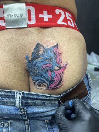 遮盖纹身 狐狸纹身-缩略图